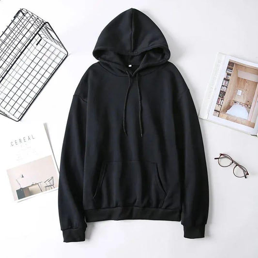 Plain Cotton black hoodies for men Premium Quality | Solid Black Hood